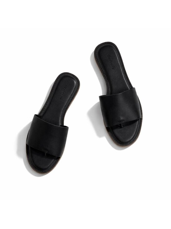 Madewell Shoes - Madewell The Boardwalk Post Slide Sandal Women’s 7M Black Leather Summer